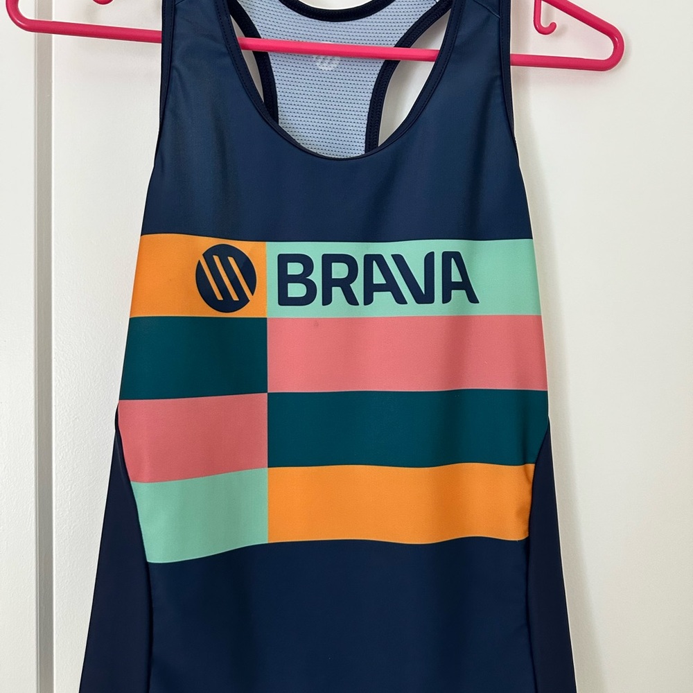 Triathlon Camisole with Geometric Design